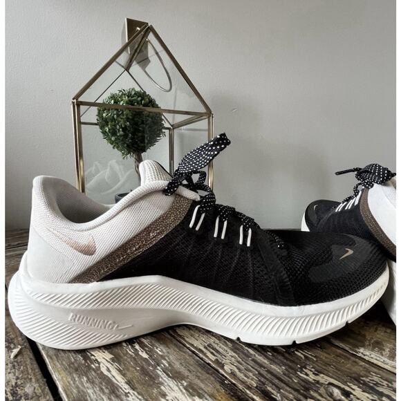 Nike Quest Premium DA8723 Black Gold Running Shoes Womens Size 10 - Picture 7 of 11